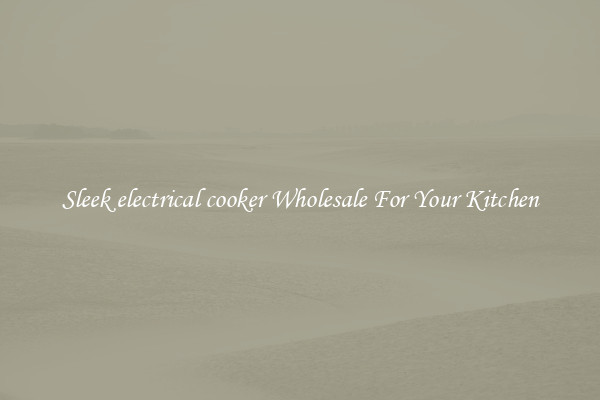 Sleek electrical cooker Wholesale For Your Kitchen