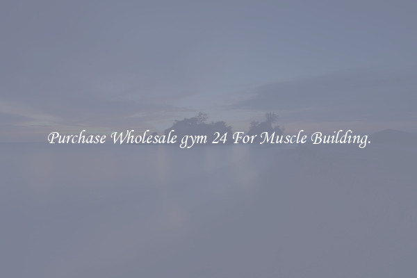 Purchase Wholesale gym 24 For Muscle Building.