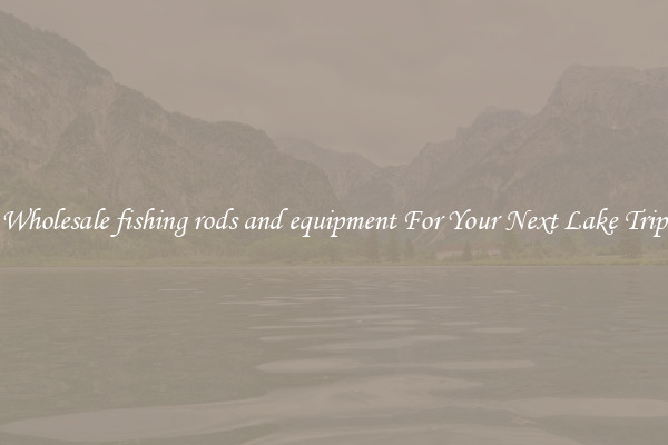 Wholesale fishing rods and equipment For Your Next Lake Trip