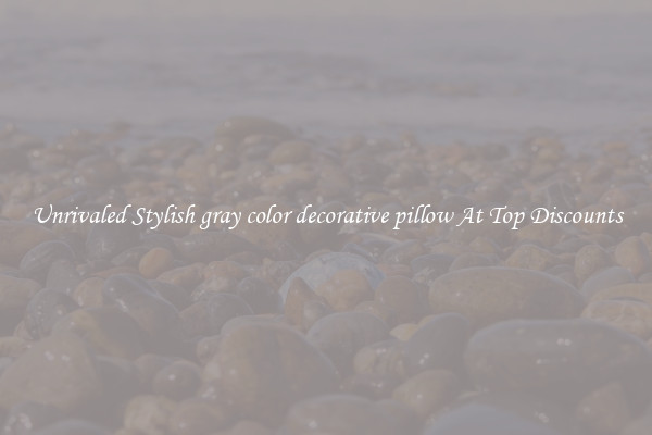 Unrivaled Stylish gray color decorative pillow At Top Discounts