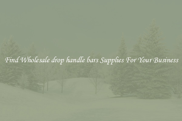Find Wholesale drop handle bars Supplies For Your Business