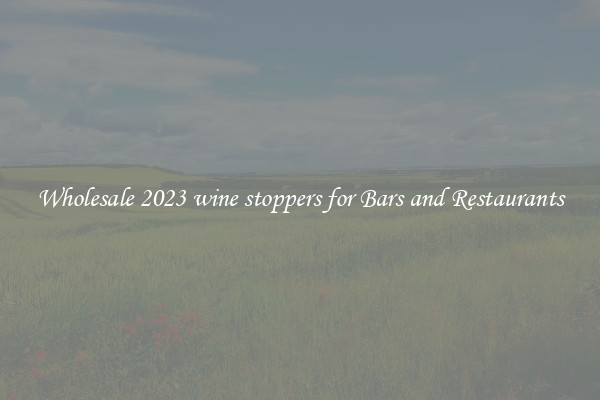 Wholesale 2023 wine stoppers for Bars and Restaurants