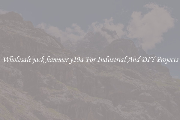 Wholesale jack hammer y19a For Industrial And DIY Projects