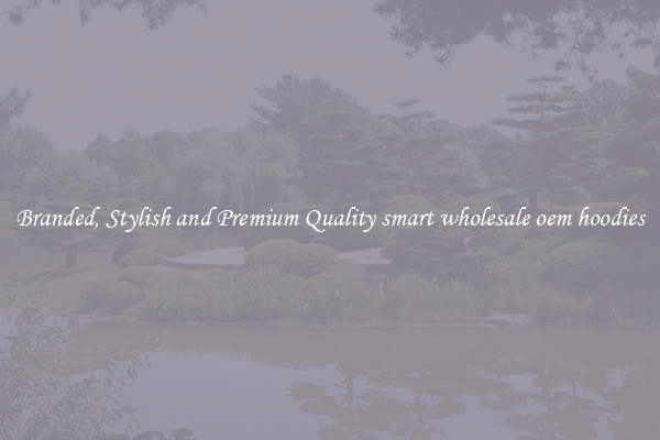 Branded, Stylish and Premium Quality smart wholesale oem hoodies
