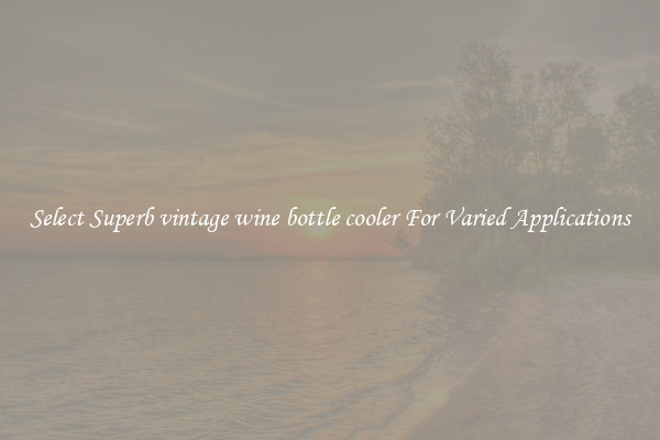 Select Superb vintage wine bottle cooler For Varied Applications