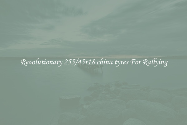 Revolutionary 255/45r18 china tyres For Rallying